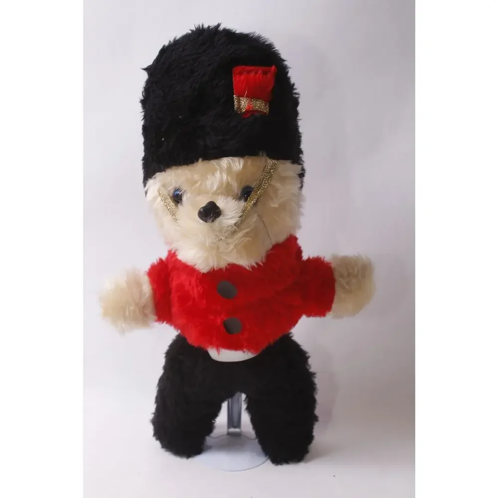 1980s Handmade Toy Soldier Teddy Bear 17 Inch Christmas Decor ~ 260722-WH 544